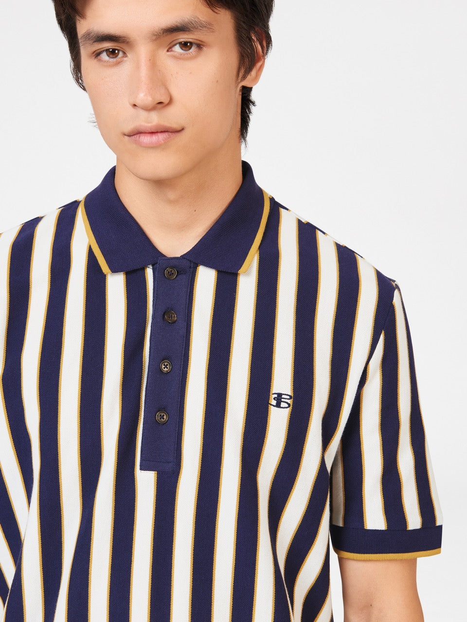 Magliette Polo Ben Sherman B by Ben Sherman Vertical Stripe Viola | 089734-RMO