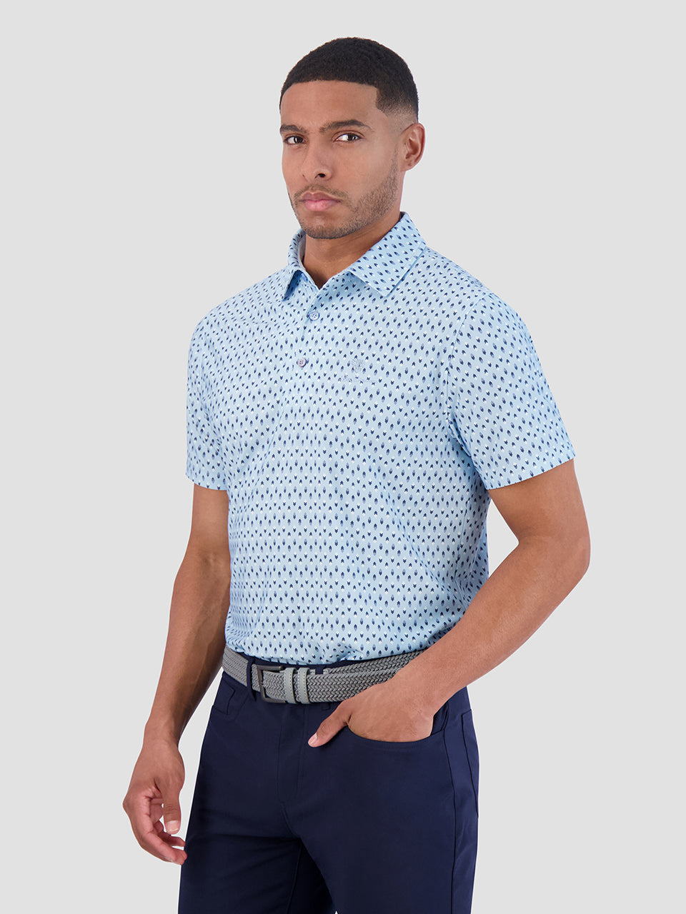 Magliette Polo Ben Sherman Chequerboard Geo Blu | 894065-YTB