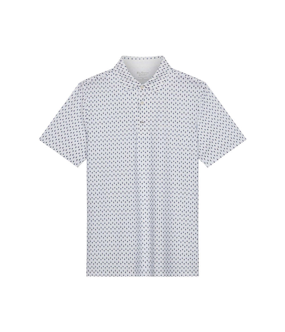 Magliette Polo Ben Sherman Chequerboard Geo Bianche | 465738-ATM