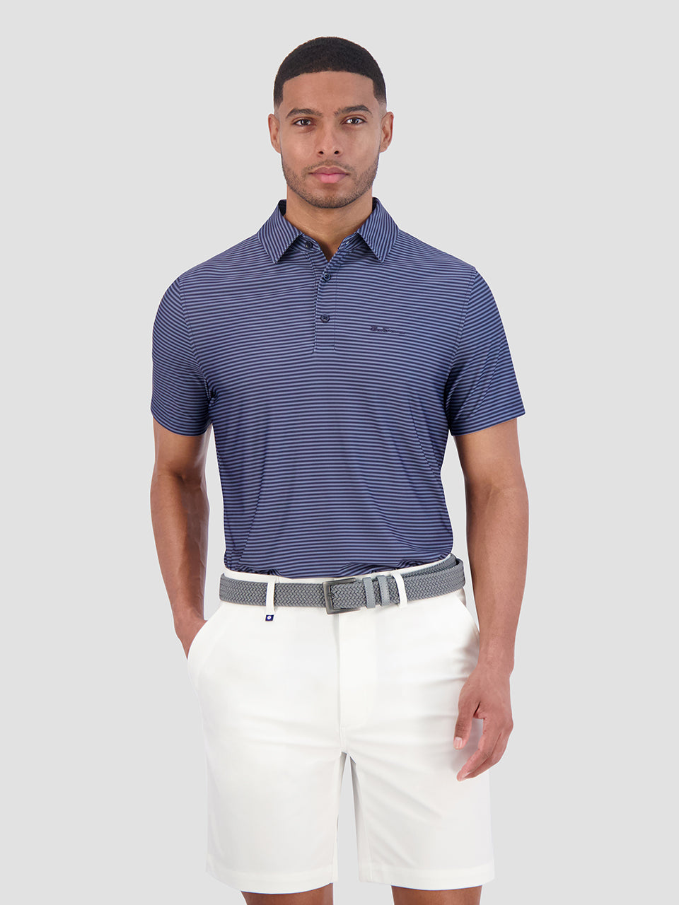 Magliette Polo Ben Sherman Mini Stripes Tech Jersey Sports Fit Blu Marino | 026937-KGI