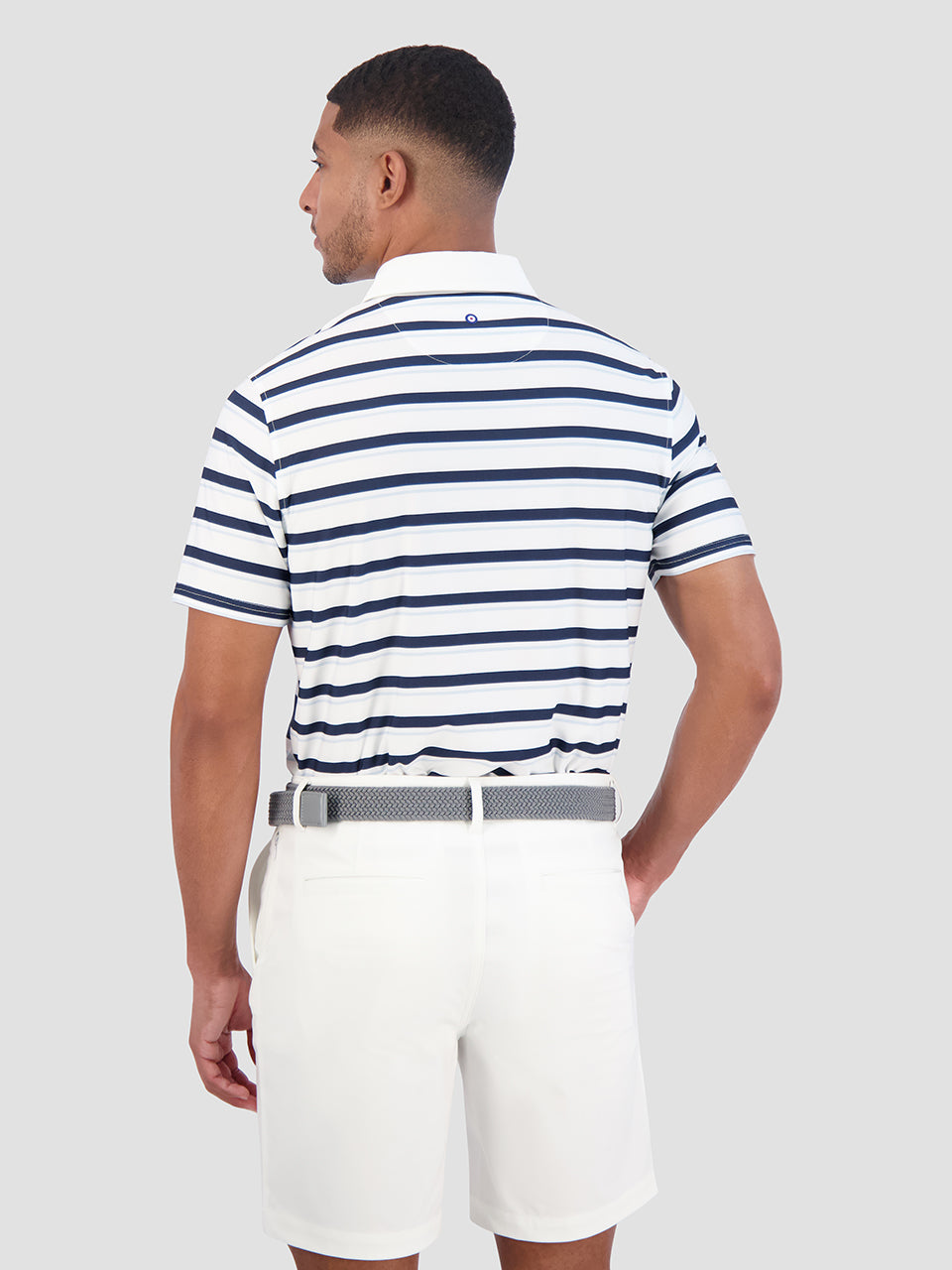 Magliette Polo Ben Sherman Mixed Mod Stripes Tech Jersey Sports Fit Blu | 384652-ZVY