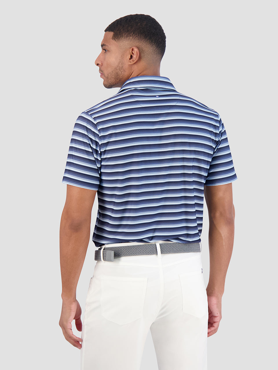 Magliette Polo Ben Sherman Multi Stripe Tech Jersey Sports Fit Blu Marino | 284635-GUA