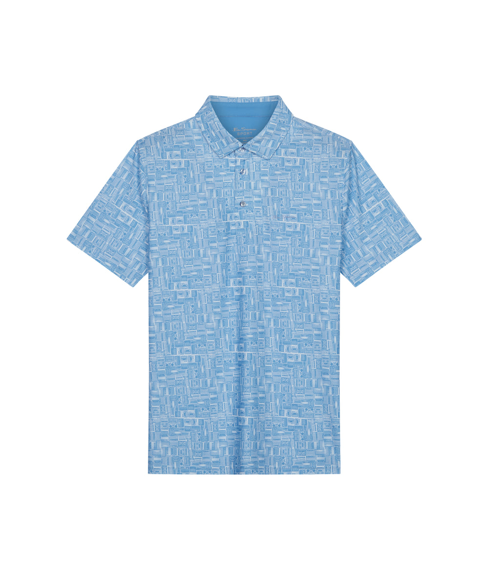 Magliette Polo Ben Sherman Radio Stack Tech Jersey Sports Fit Blu | 549361-HKE