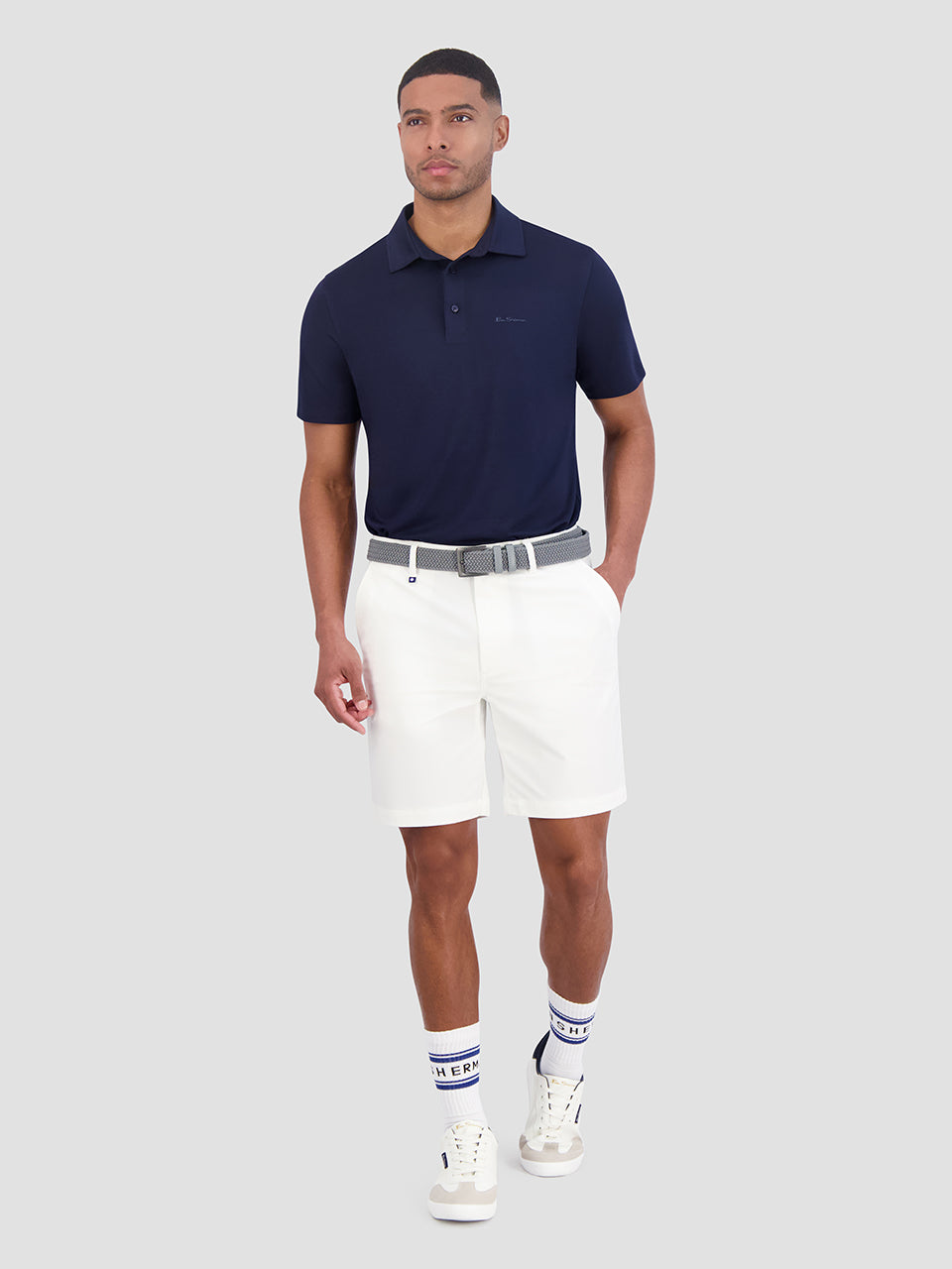 Magliette Polo Ben Sherman Solid Air Pique Sports Fit Blu Marino | 390567-SEI