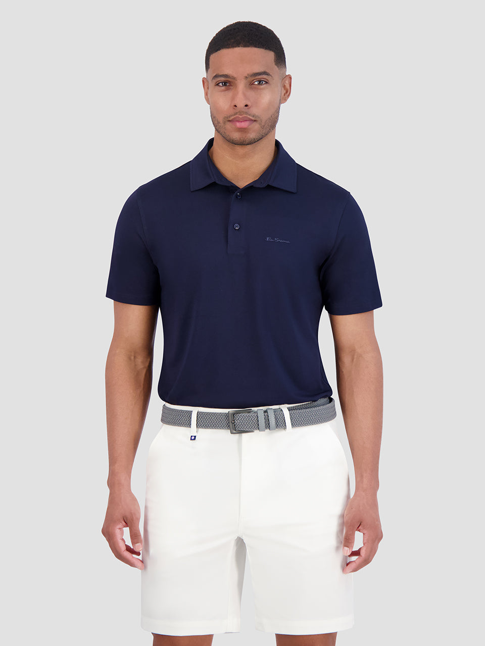 Magliette Polo Ben Sherman Solid Air Pique Sports Fit Blu Marino | 390567-SEI