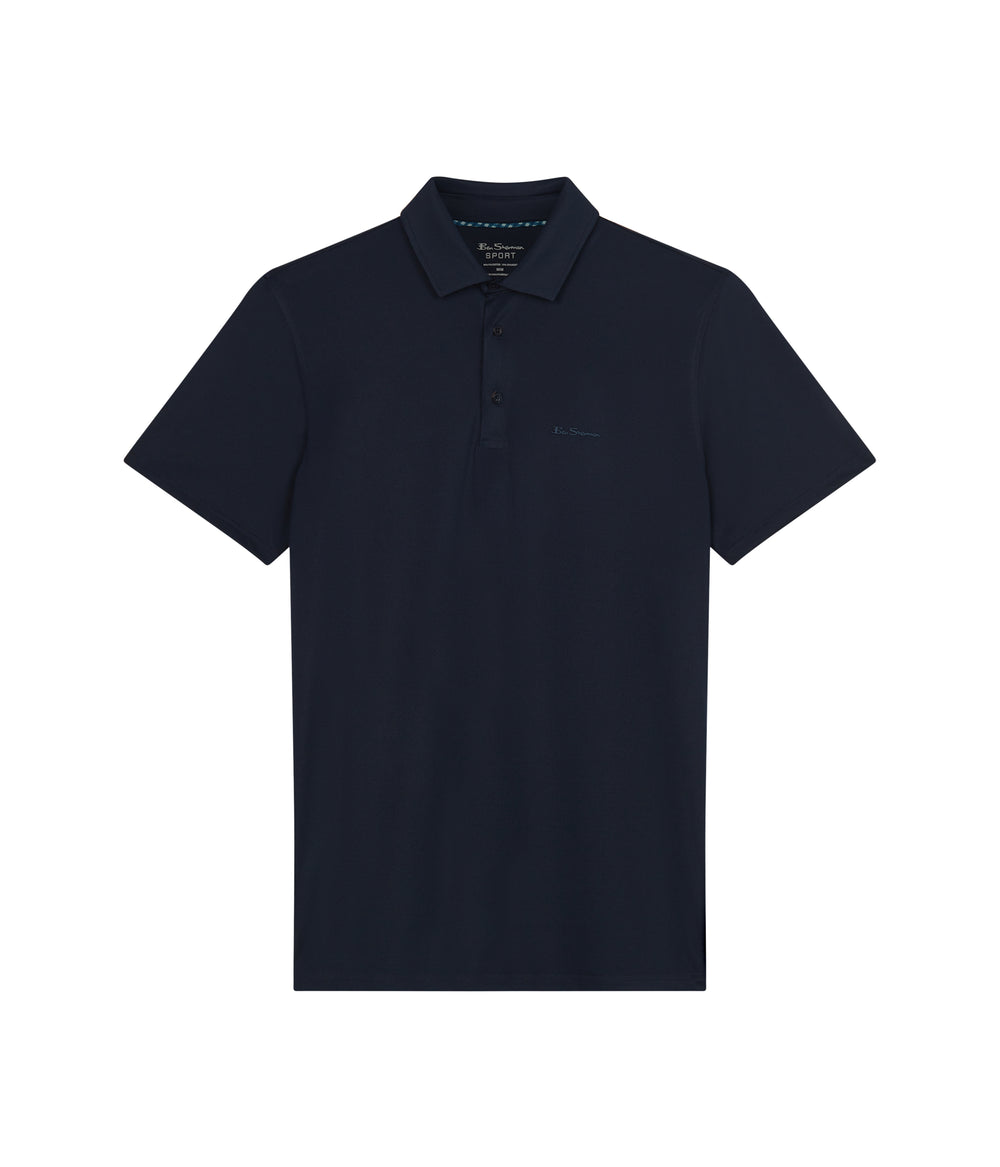 Magliette Polo Ben Sherman Solid Air Pique Sports Fit Blu Marino | 390567-SEI