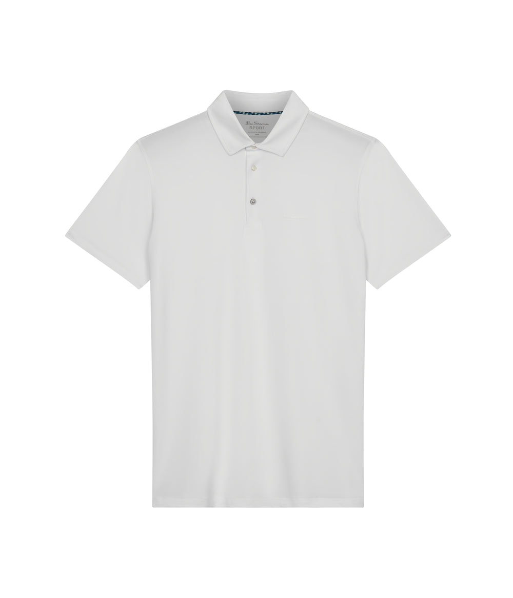 Magliette Polo Ben Sherman Solid Air Pique Sports Fit Bianche | 136890-LQJ