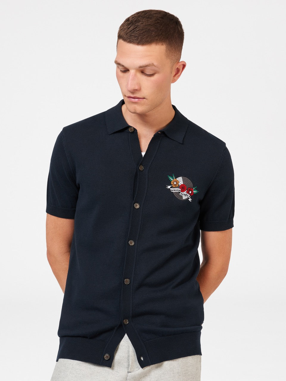 Maglioni A Polo Ben Sherman B by Ben Sherman London Rebels Blu Marino | 561902-QSG