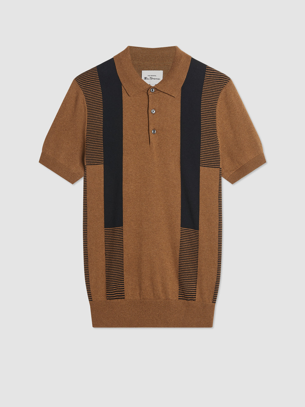 Maglioni A Polo Ben Sherman Intarsia Stripe Marroni | 564738-QJO