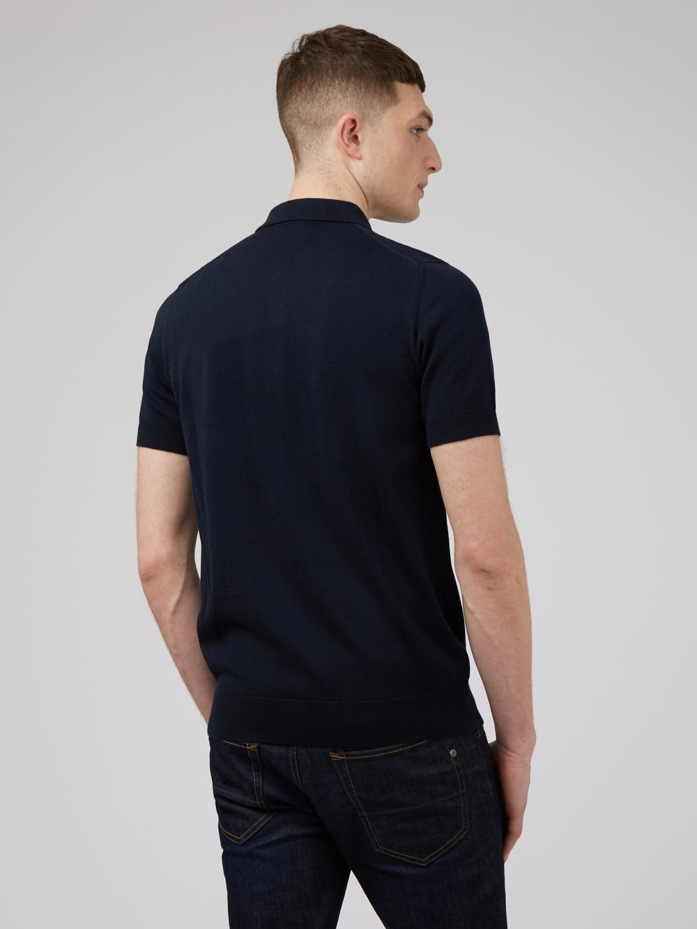 Maglioni A Polo Ben Sherman Signature Blu Marino | 874096-JYN