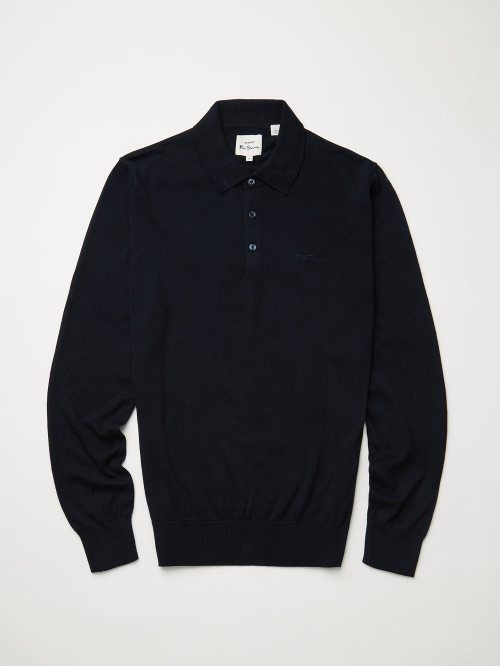 Maglioni A Polo Ben Sherman Signature Long-Sleeve Blu Marino | 568093-VYZ