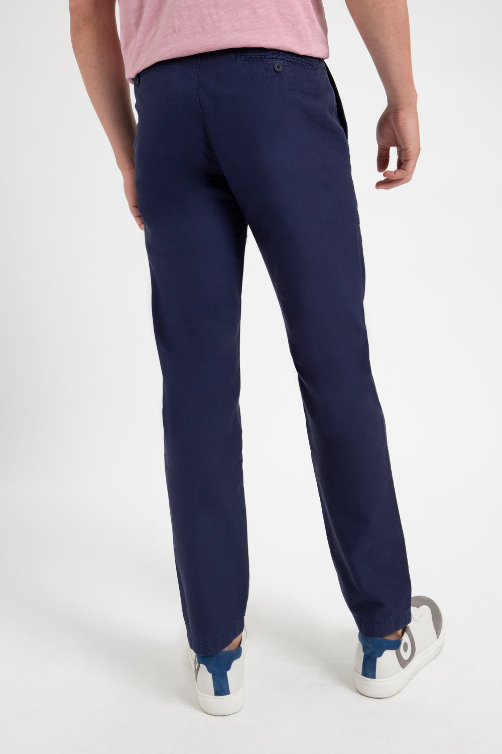 Pantaloni Ben Sherman Beatnik Oxford Slim Taper Garment Dye Chino Blu Marino | 923768-BYQ