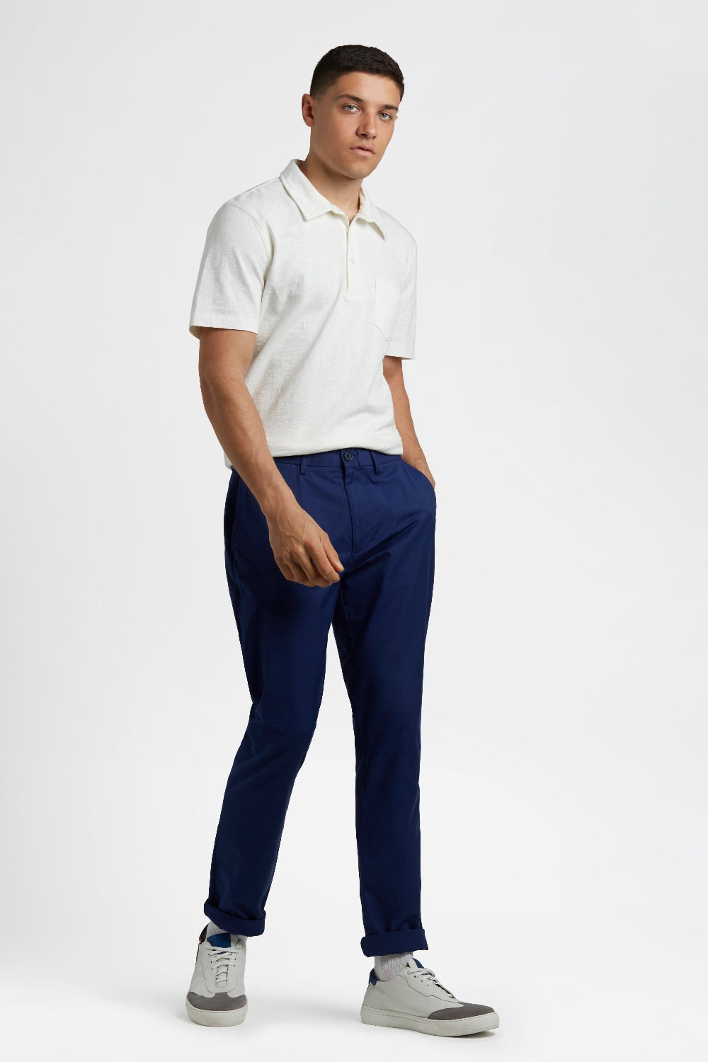 Pantaloni Ben Sherman Everyday Slim Fit Chino Blu Marino | 239165-ECI