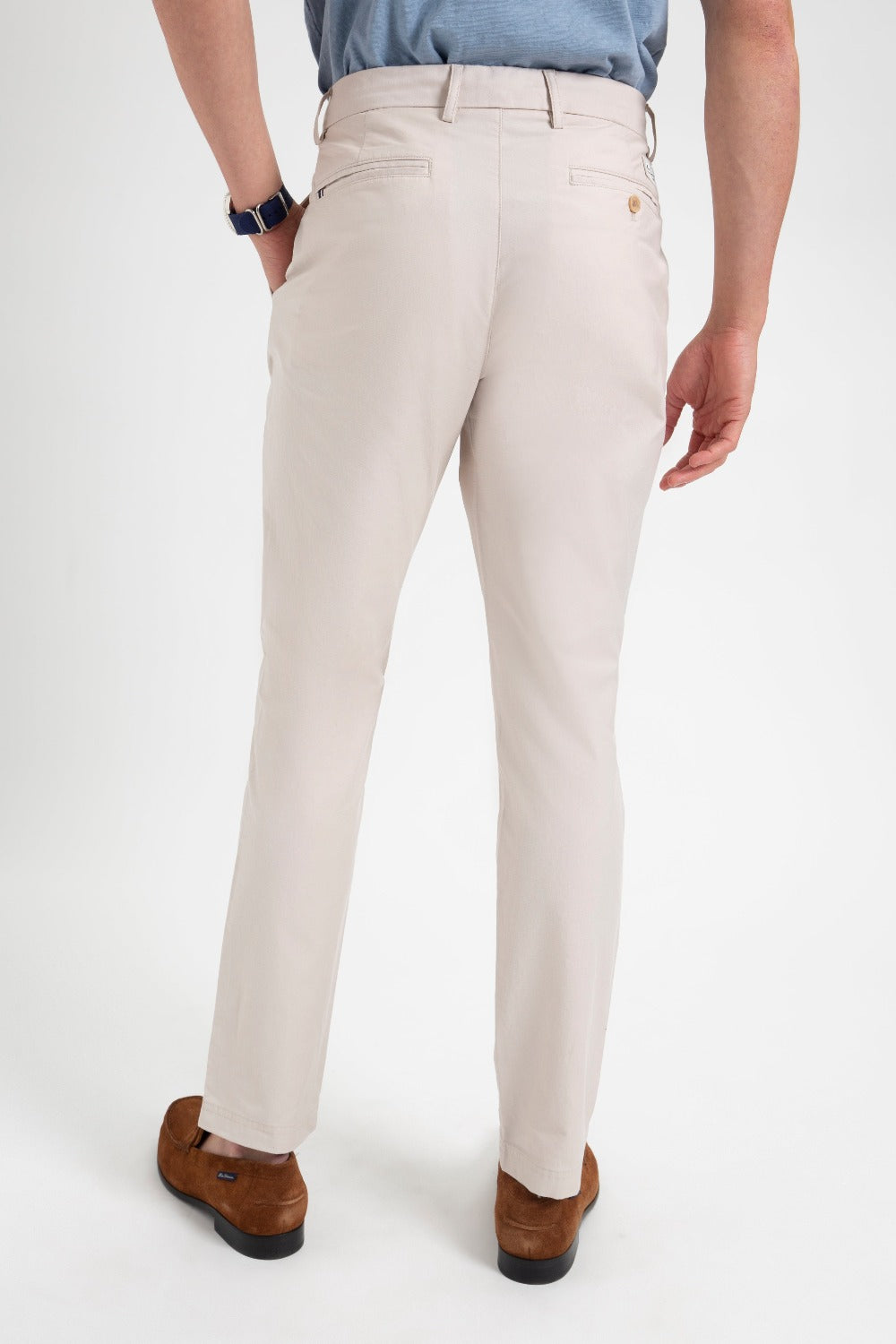 Pantaloni Ben Sherman Everyday Slim Fit Chino Bianche | 157408-WGE