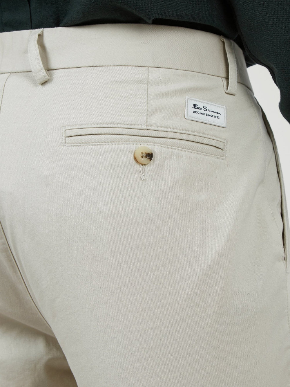 Pantaloni Ben Sherman Signature Skinny Stretch Chino Bianche | 380496-KBT