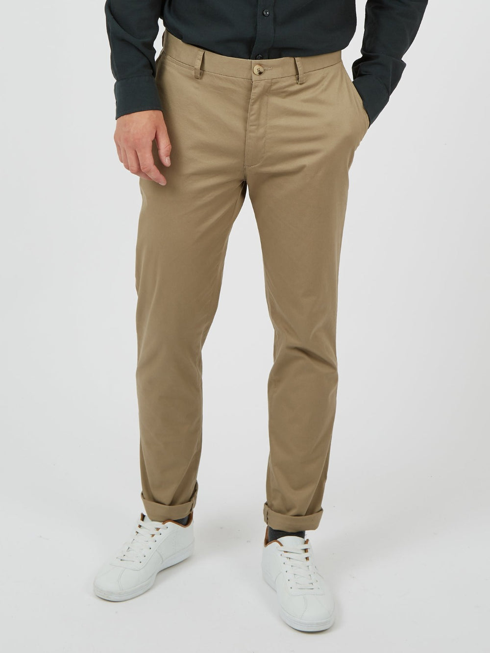 Pantaloni Ben Sherman Signature Skinny Stretch Chino Grigie | 629310-ZYW