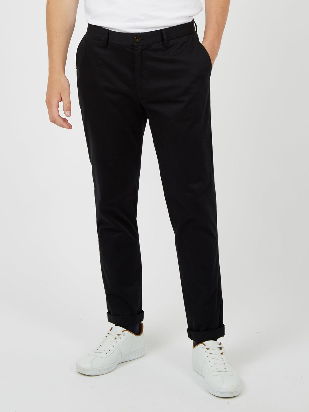 Pantaloni Ben Sherman Signature Slim Stretch Chino Nere | 709416-WUT