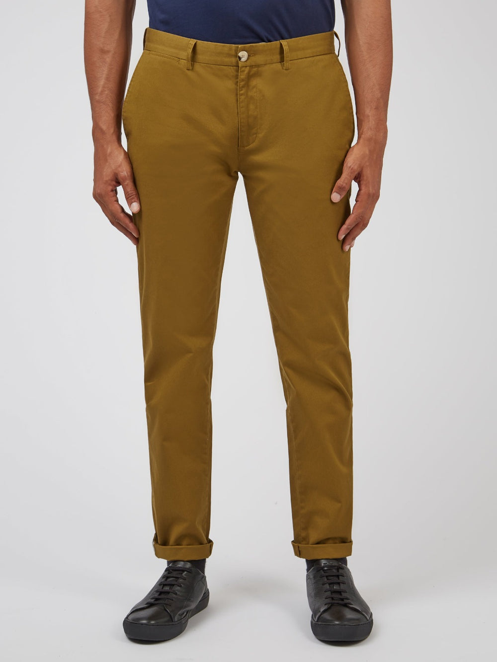 Pantaloni Ben Sherman Signature Slim Stretch Chino Marroni | 852734-ZFL