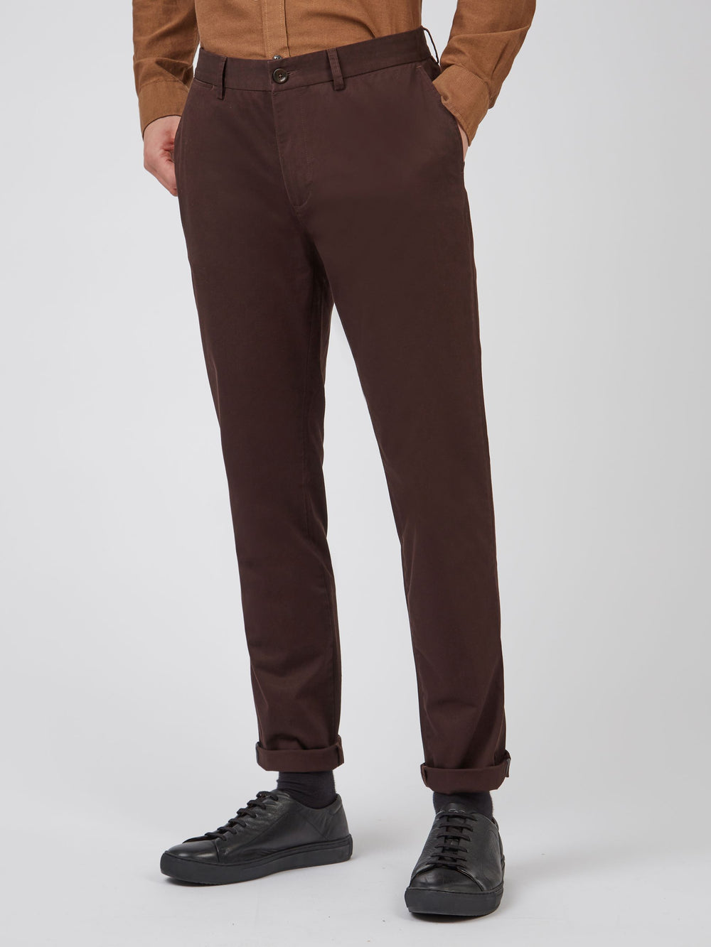 Pantaloni Ben Sherman Signature Slim Stretch Chino Rosse | 915084-ZXT