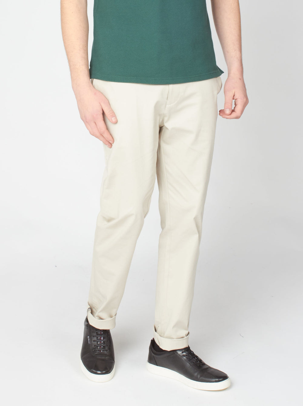 Pantaloni Ben Sherman Signature Slim Stretch Chino Bianche | 620148-UZX