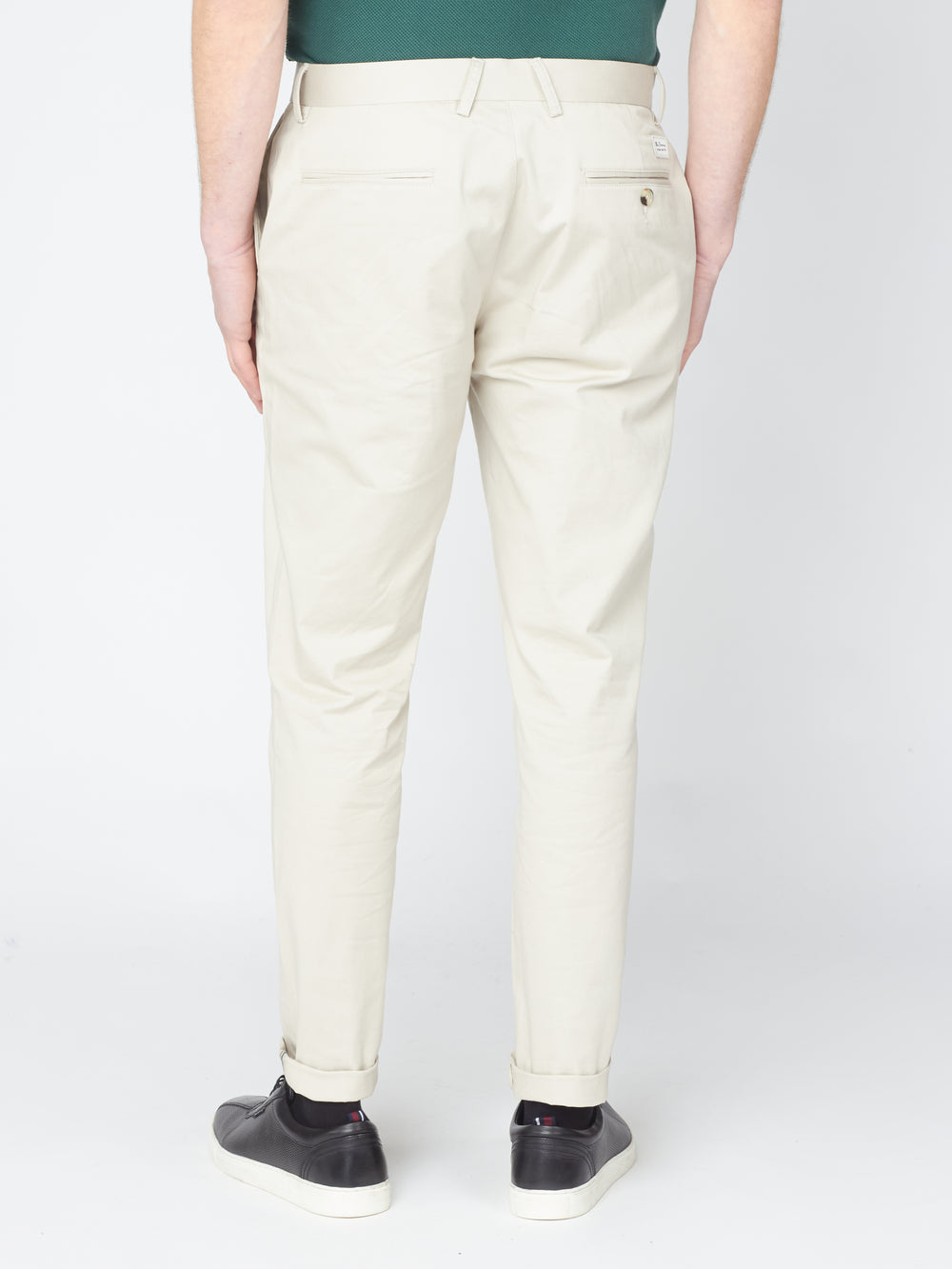 Pantaloni Ben Sherman Signature Slim Stretch Chino Bianche | 620148-UZX