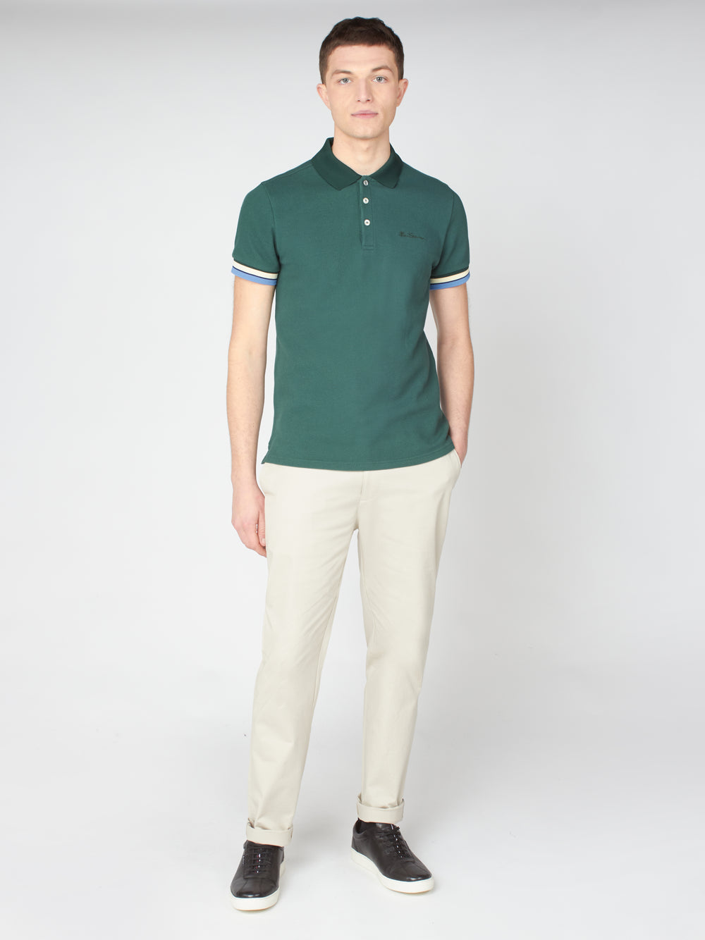 Pantaloni Ben Sherman Signature Slim Stretch Chino Bianche | 620148-UZX