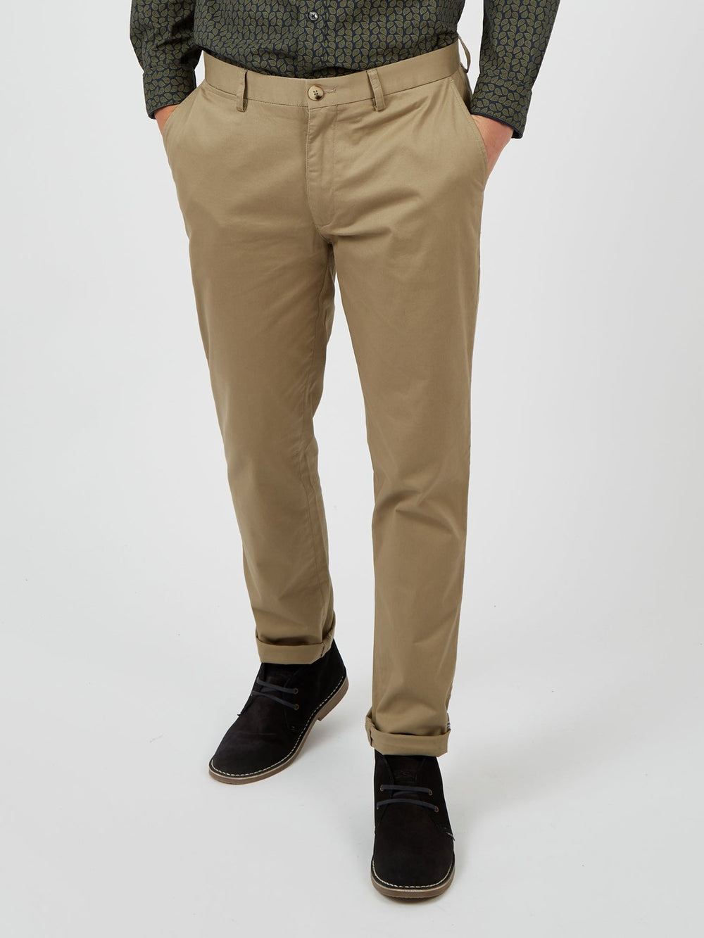 Pantaloni Ben Sherman Signature Slim Stretch Chino Grigie | 705468-VCO