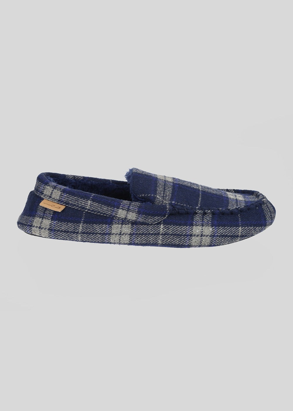 Slipper Ben Sherman Gritti Palace Check Moccasin Blu Marino | 392456-SBR