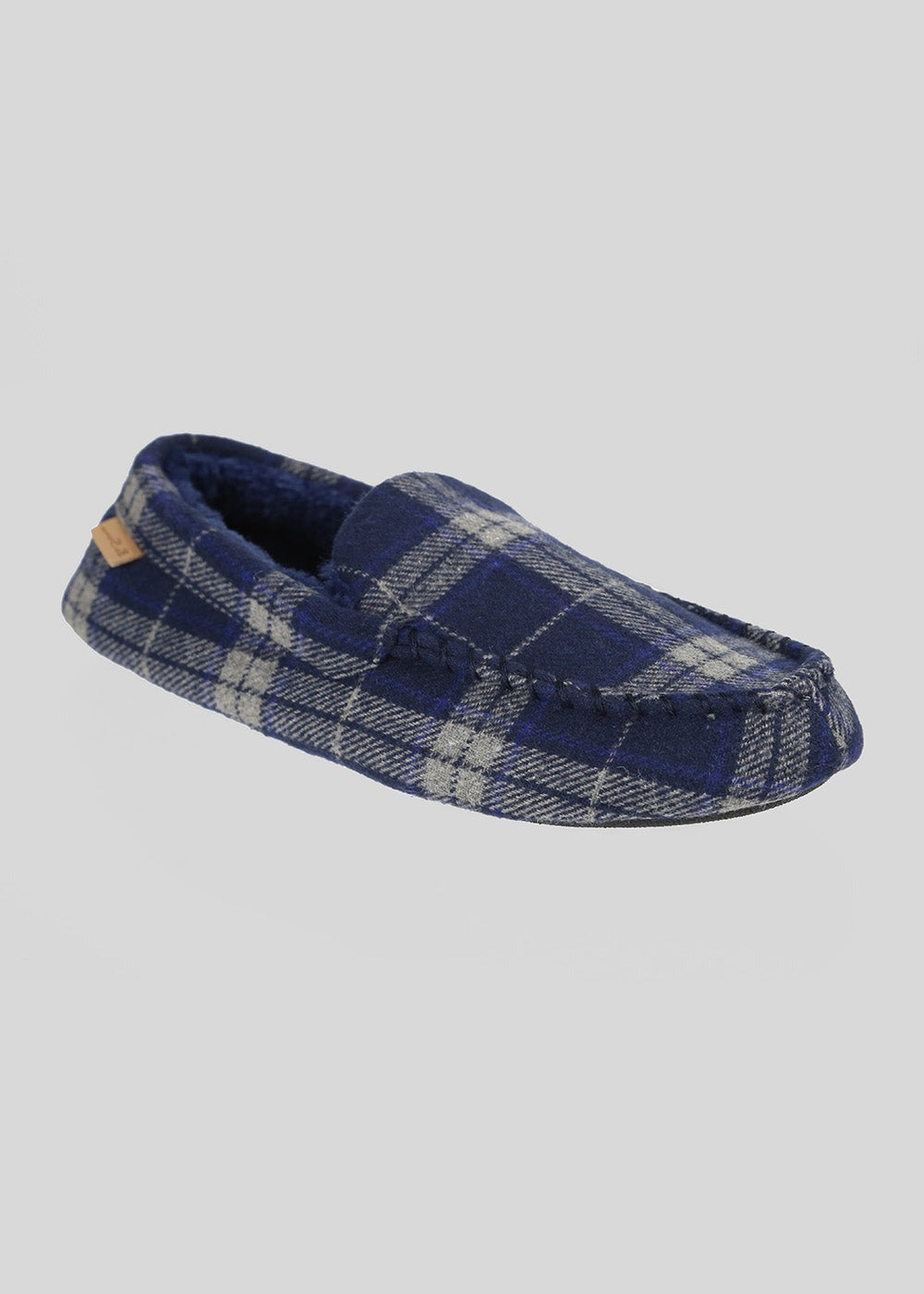 Slipper Ben Sherman Gritti Palace Check Moccasin Blu Marino | 392456-SBR