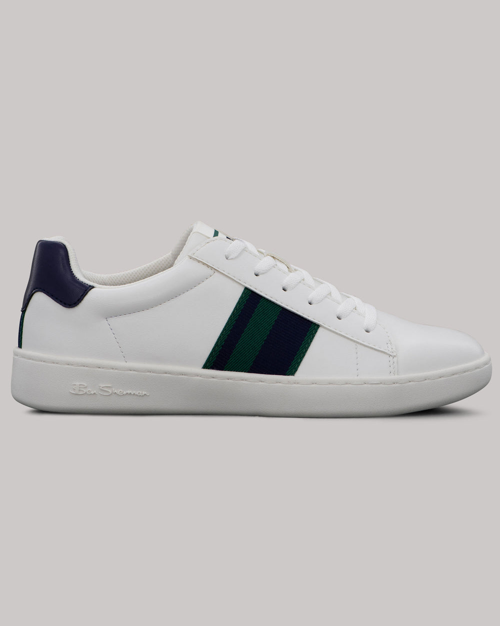 Sneakers Ben Sherman Hampton Stripe Bianche Blu Marino Verdi | 723410-HLJ