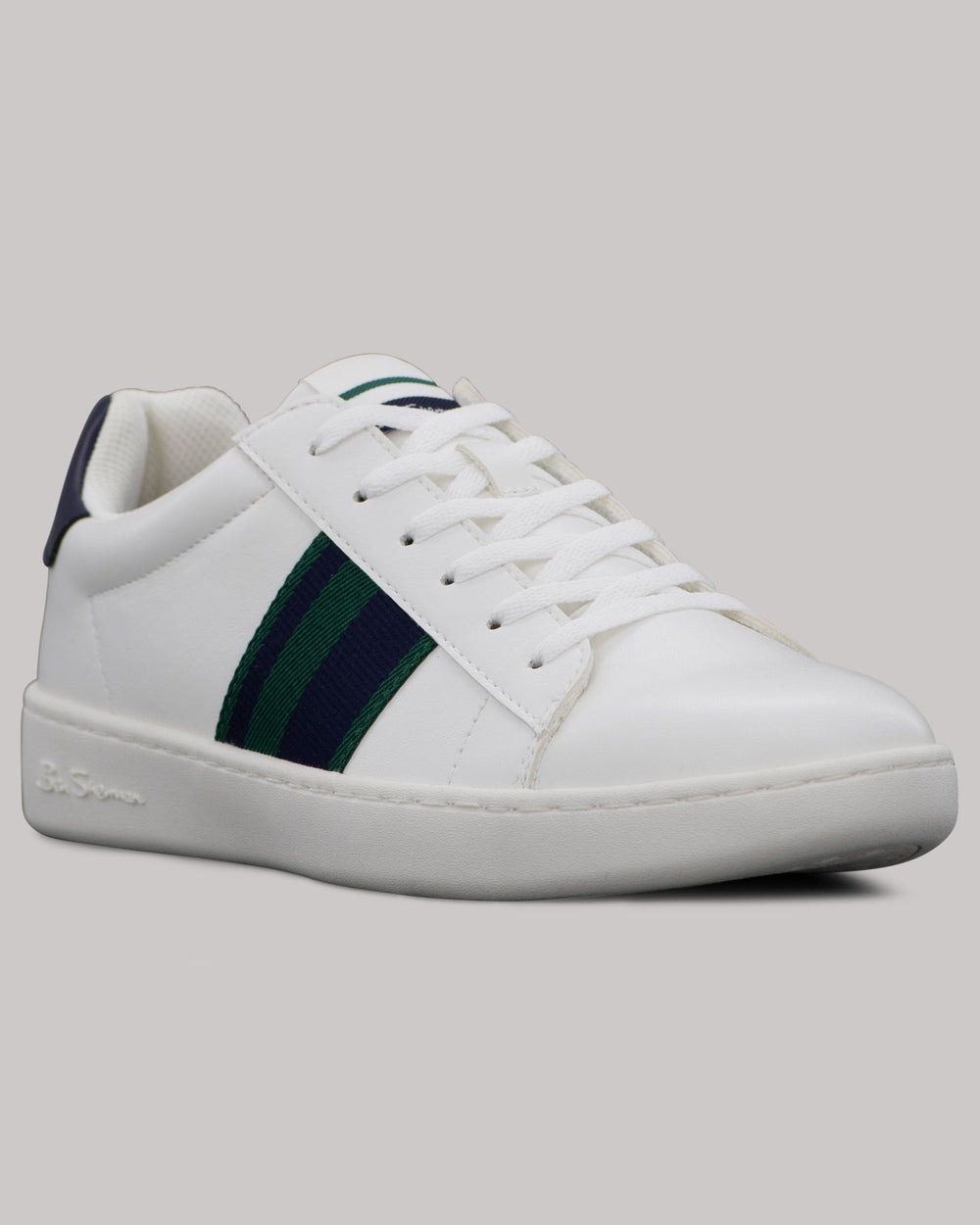 Sneakers Ben Sherman Hampton Stripe Bianche Blu Marino Verdi | 723410-HLJ